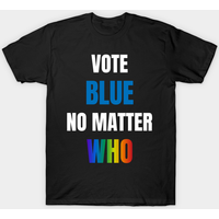 Vote Blue No Matter Who Men's T-Shirt in Black