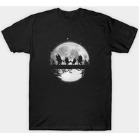 T-shirt pour hommes Midnight Dancing - White Moon - Bluey — T-shirts pour hommes