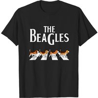 T-shirt pour hommes The Beagles drôle de chien en noir