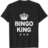 T-shirt Couple Bingo King pour Hommes - Noir — T-shirts pour hommes