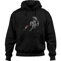 Hoodie Unisexe Noir Hussard Ailé Polonais — Sweats à capuche pour hommes
