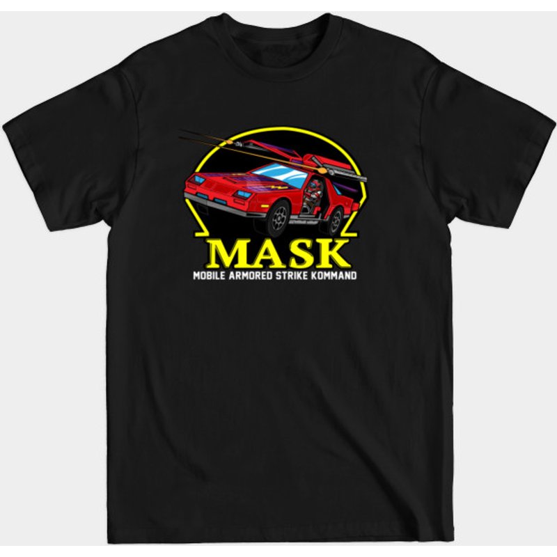 Mask Thunderhawk - T-shirt Noir pour Hommes avec Design de Masque