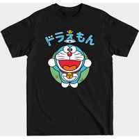 T-shirt pour hommes Doraemon en noir — T-shirts pour hommes