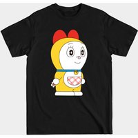 Doraemon Men's Black T-Shirt