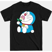 Doraemon Men's Black T-Shirt