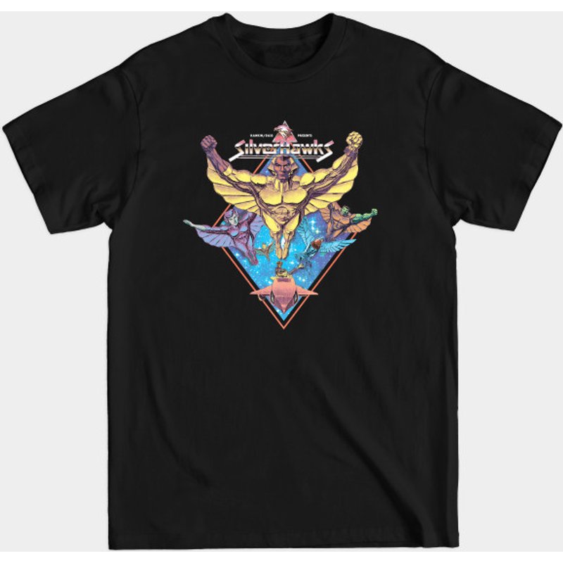 T-shirt pour hommes Silverhawks en noir — T-shirts pour hommes