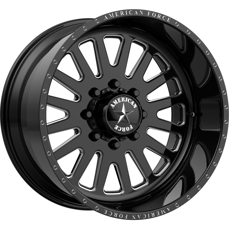 Roues American Force AFW Atom SS Noires - 22x12 - 8x165.1 -40 Offset — Roues et jantes