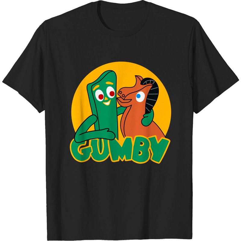 T-shirt pour hommes Gumby et Pokey en noir — T-shirts pour hommes