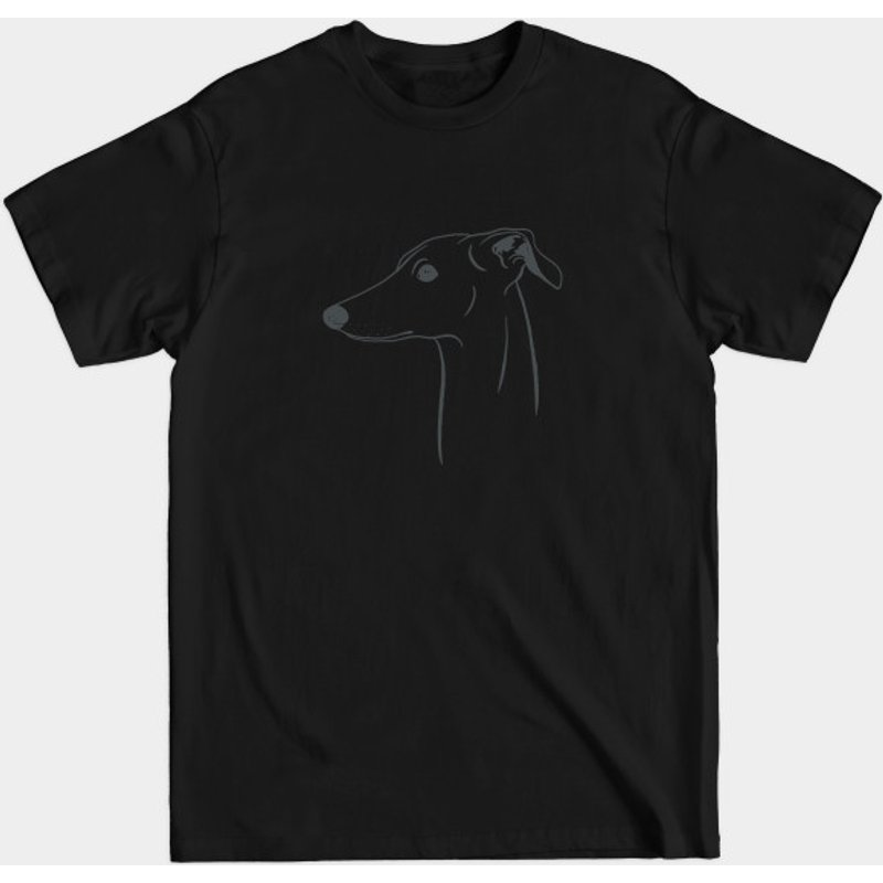 T-shirt pour hommes Italian Greyhound en gris clair et gris — T-shirts pour hommes
