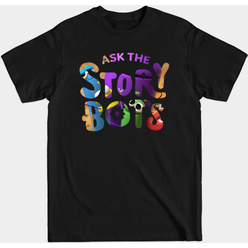 T-shirt pour hommes Ask The Storybots en noir