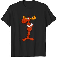 T-shirt noir pour homme Bullwinkle