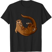 Otter Men's Black T-Shirt