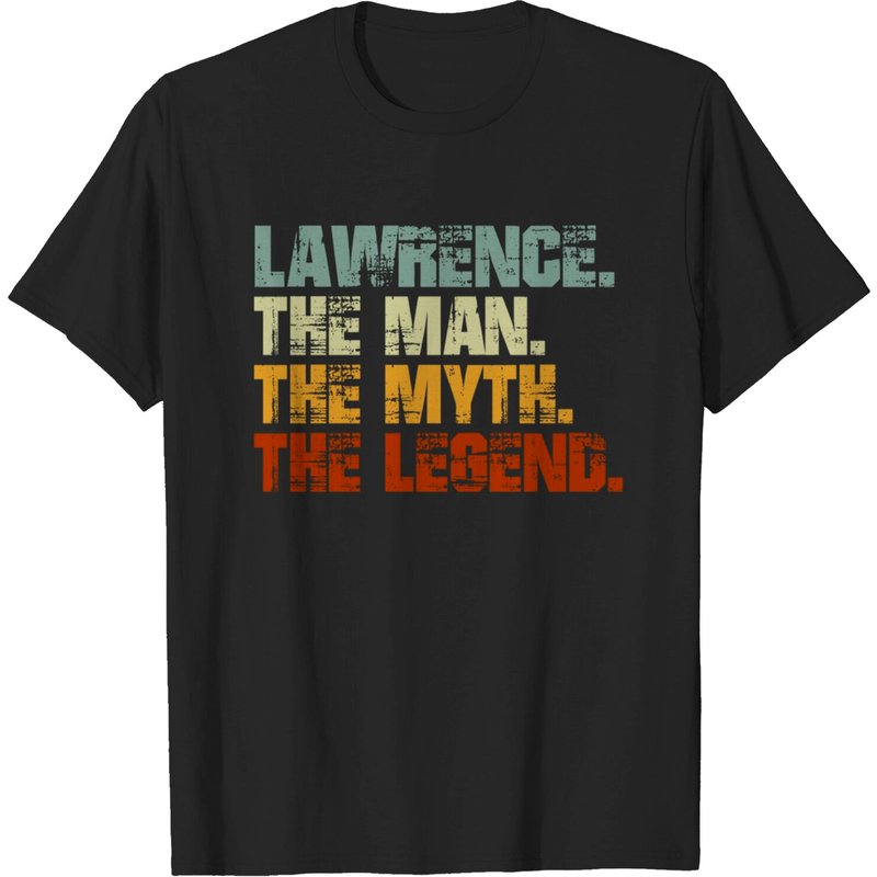 Lawrence The Man The Myth The Legend Men's T-Shirt