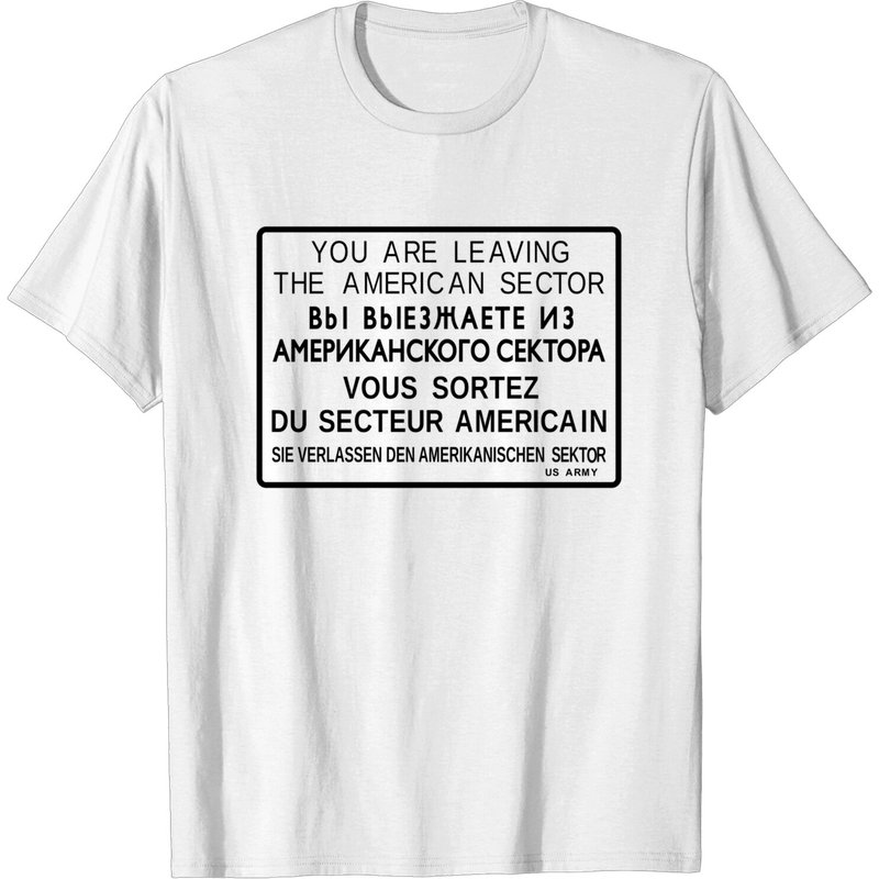 Checkpoint Charlie Men's T-Shirt