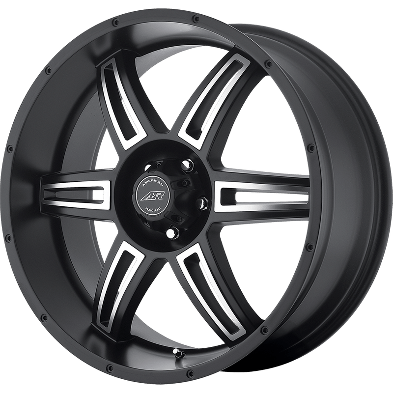 American Racing AR890 Machined Black Wheels - 20x8.5 - 5x127 — Wheels & Rims