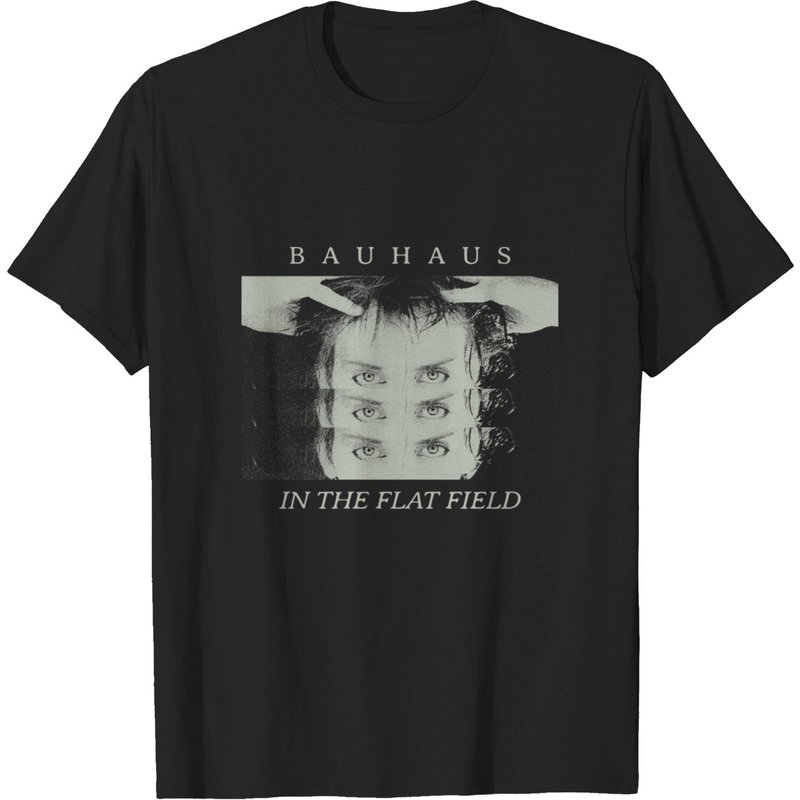 T-shirt pour hommes Bauhaus Flatfield en noir — T-shirts pour hommes