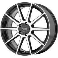 American Racing AR908 Machined Black Wheels - 18x8 - 5x114.3 — Wheels & Rims