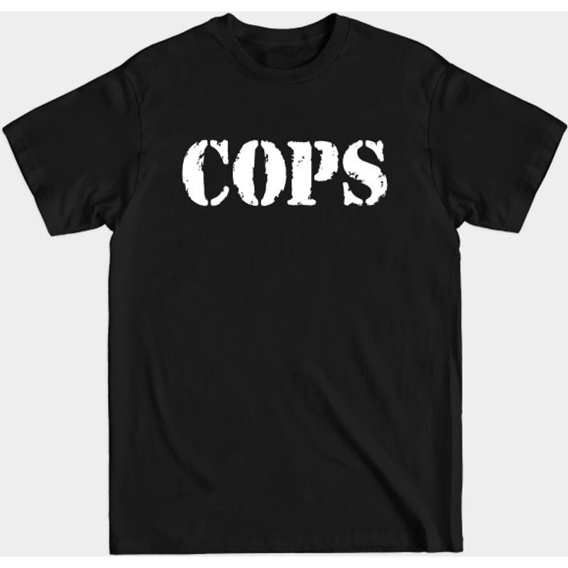 Cops Men's T-Shirt in Black