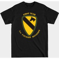T-shirt pour homme 1st Cavalry Division - Noir — T-shirts pour hommes