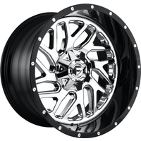Roues Fuel D211 Triton Chrome - 20x12 - Motif de boulon 6x135