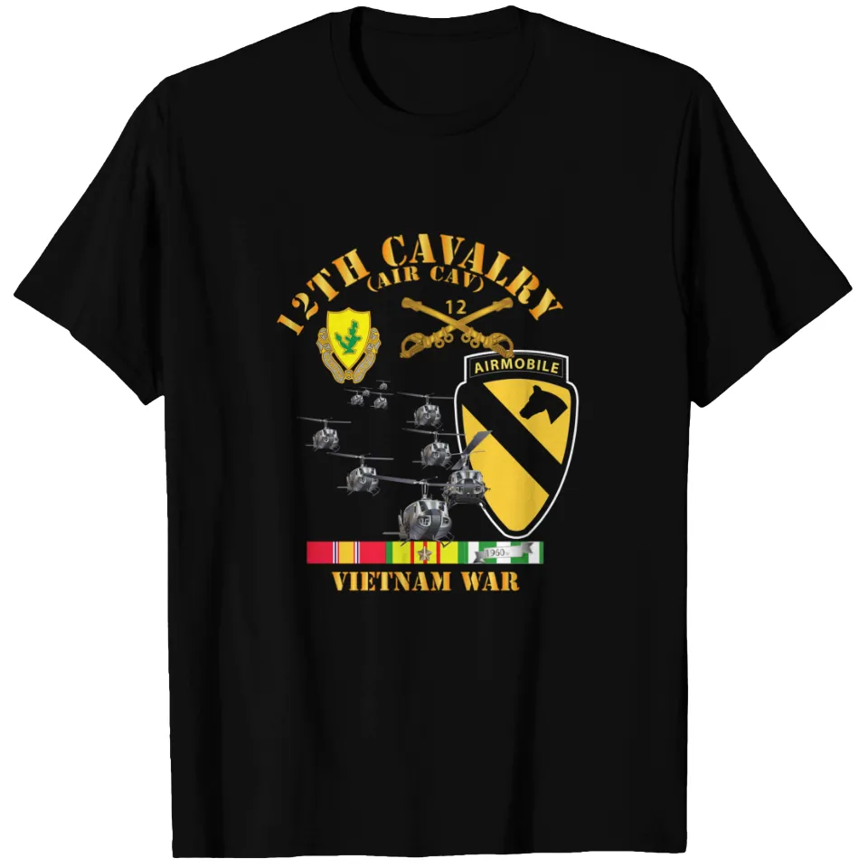 T-shirt pour hommes 12th Cavalry (Air Cav) - 1st Cav Division