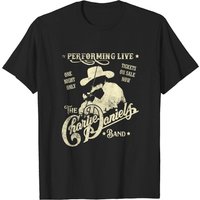 T-shirt Distressed en Hommage à Charlie Daniels Band — T-shirts pour hommes