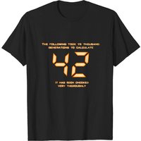 42 - The Answer Hitchhikers Guide To The Galaxy T-Shirt for Men — Mens T Shirts