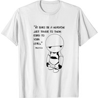 T-shirt pour hommes Marvin Hitchhikers Guide To The Galaxy