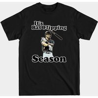 T-shirt Bat Flip Baseball pour hommes - Noir — T-shirts pour hommes
