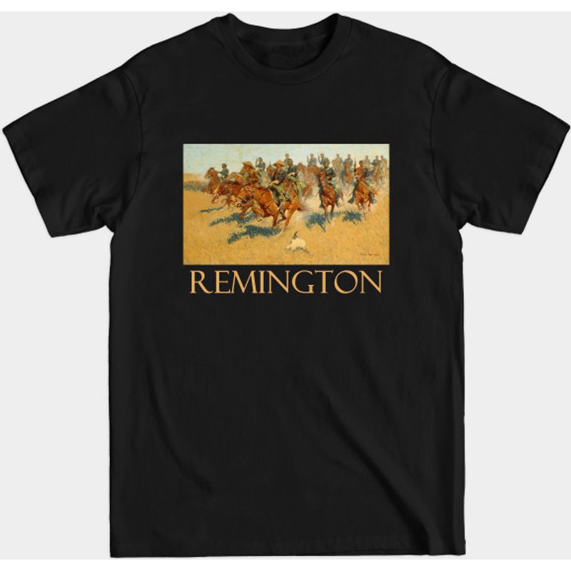 Cavalry Charge on the Southern Plains by Frederic Remington T-Shirt