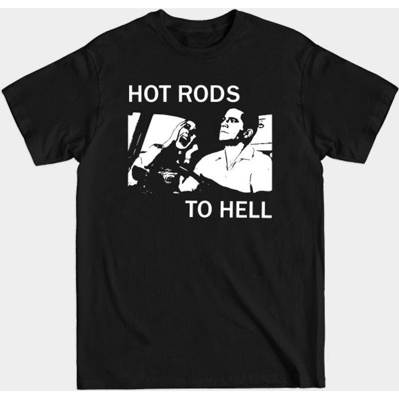 T-Shirt Hot Rods To Hell - Films Cultes - T-Shirt Noir pour Hommes — T-shirts pour hommes