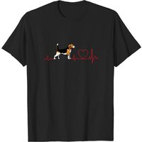 T-shirt pour hommes Beagle Love en noir