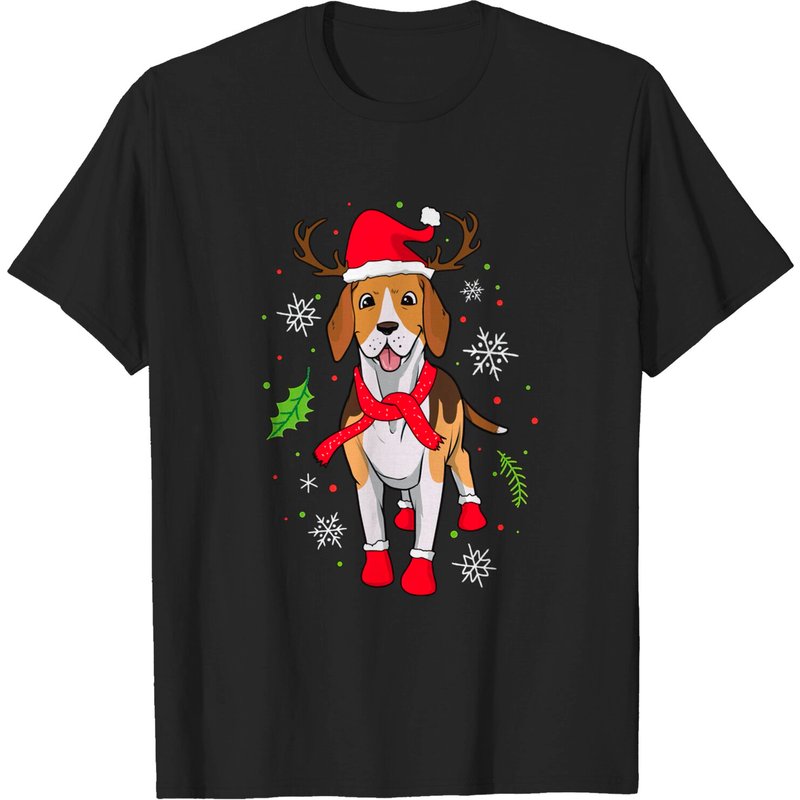 T-Shirt de Noël Beagle pour hommes — T-shirts pour hommes