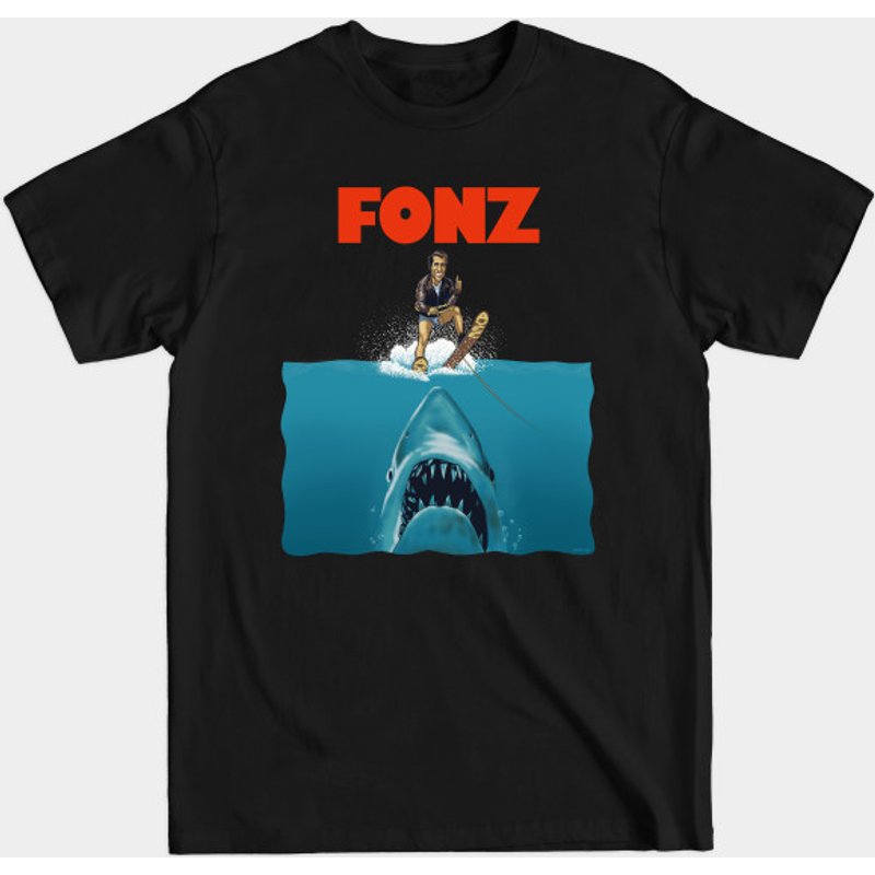 Fonz - T-shirt Happy Days pour hommes en noir