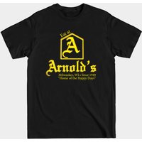 T-shirt Happy Days Arnold's Diner pour hommes - Noir — T-shirts pour hommes