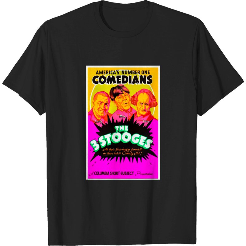T-shirt de collection 3 Stooges - T-shirt noir pour homme — T-shirts pour hommes