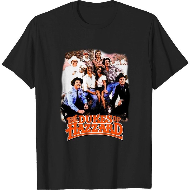 T-shirt noir pour hommes Dukes Of Hazzard — T-shirts pour hommes