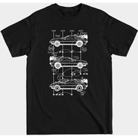 Time Machine Schematics Delorean T-Shirt for Men