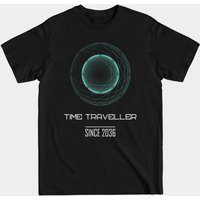 Time Traveller Since 2036 Time Machine T-Shirt for Men