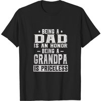 Être un père est un honneur, être un grand-père est inestimable T-Shirt — T-shirts pour hommes
