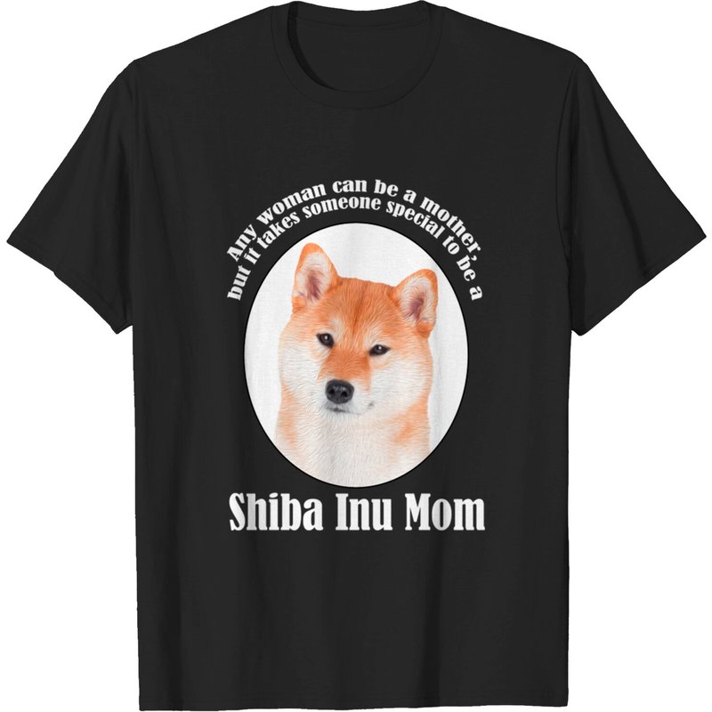 T-shirt pour hommes Shiba Inu Mom en noir — T-shirts pour hommes
