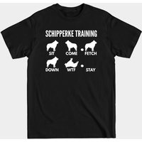 Schipperke Training Dog Tricks T-Shirt for Men