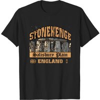Stonehenge-Salisbury Plain Men's T-Shirt in Black