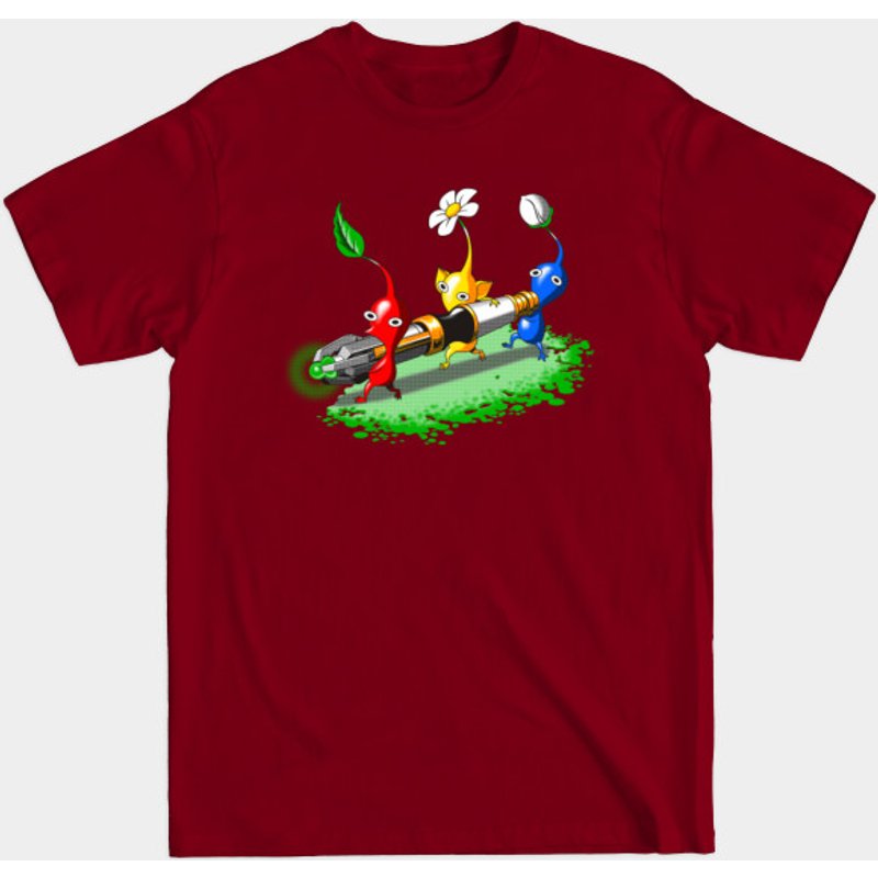 Pikmin Who - T-shirt Noir pour Hommes — T-shirts pour hommes