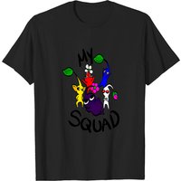 T-shirt My Squad! Pikmin pour hommes en noir — T-shirts pour hommes