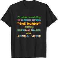 T-shirt The Mummy Meme Lover - Brendan Fraser - T-shirt Noir pour Hommes
