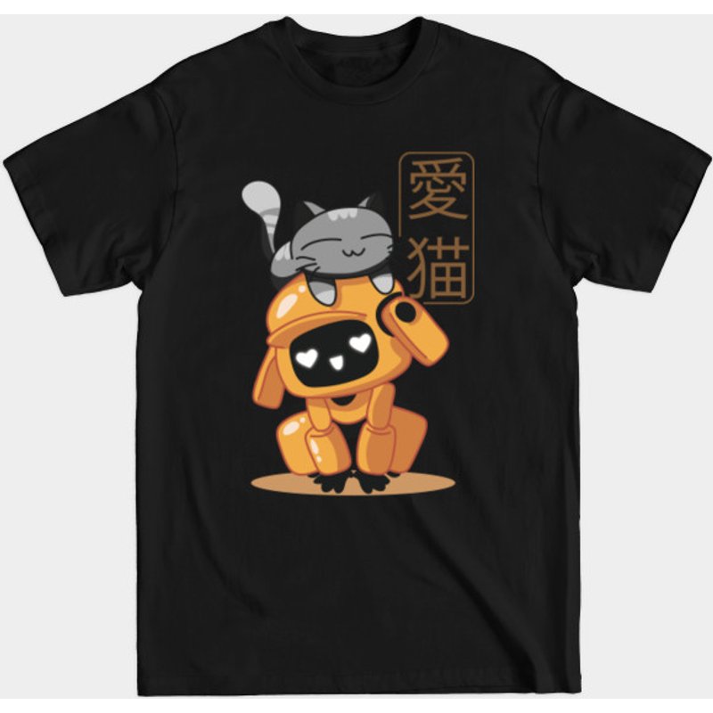 T-shirt pour hommes K-VRC et un chat - Love, Death, And Robots — T-shirts pour hommes