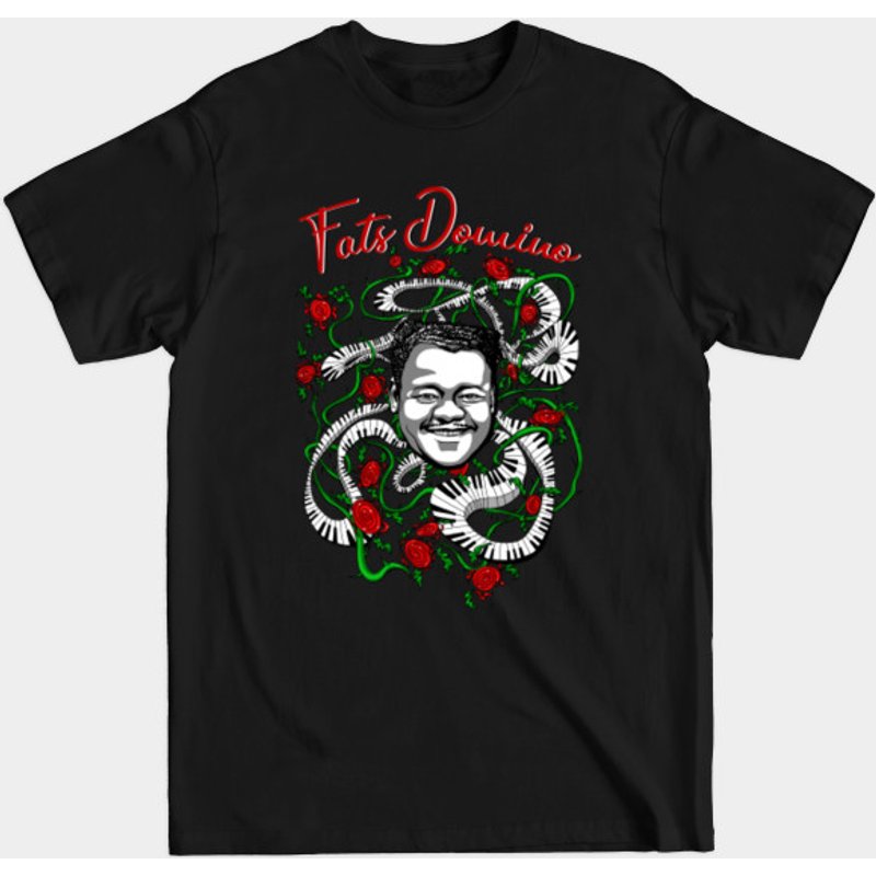 Fats Domino Men's T-Shirt in Black — Mens T Shirts