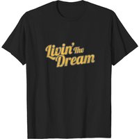 Livin' The Dream Vintage Distressed T-Shirt for Men — Mens T Shirts