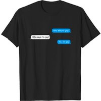 T-shirt Pourquoi es-tu gay? Meme pour hommes en noir — T-shirts pour hommes